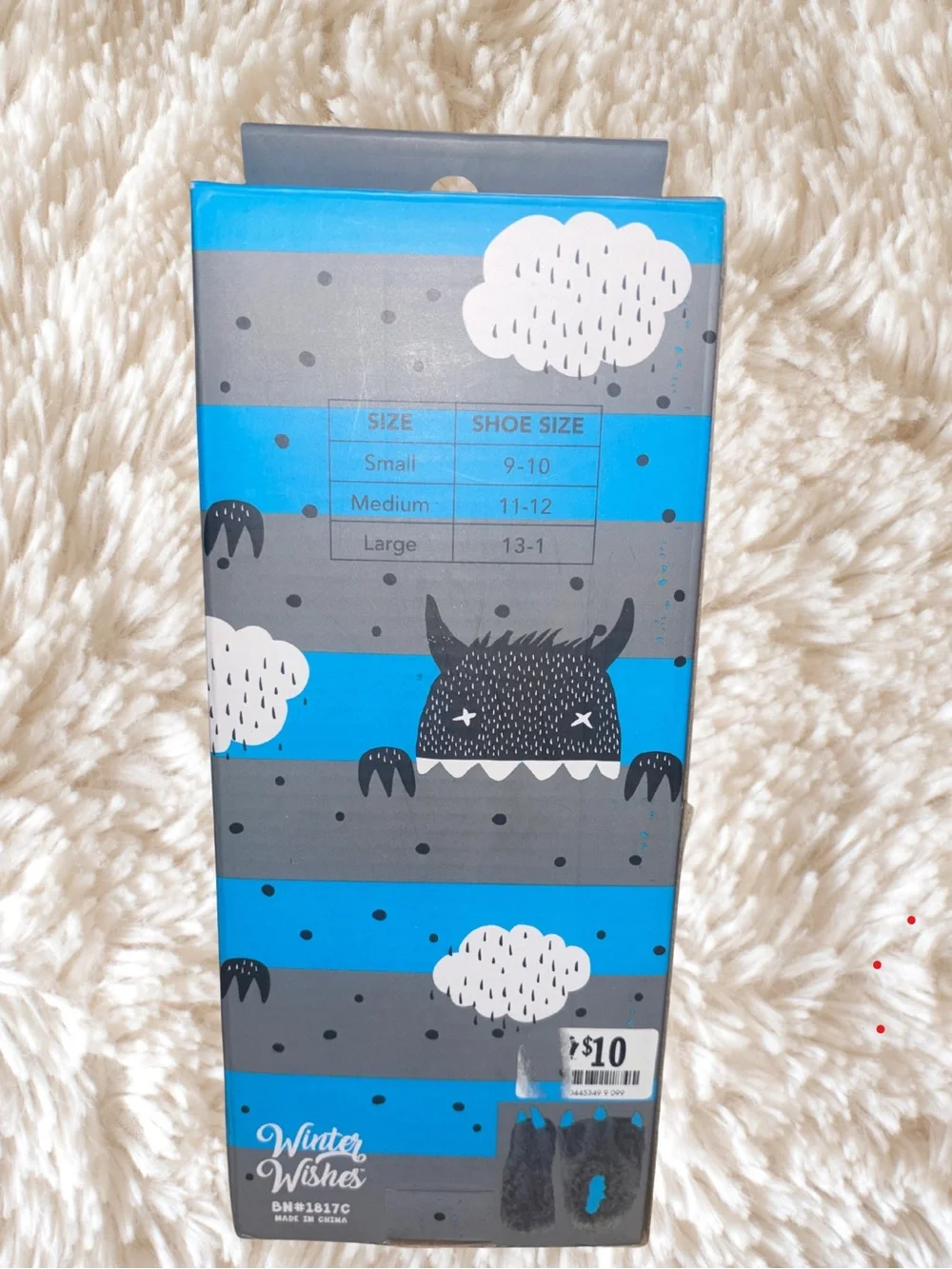 Girls and Boy Slippers Set - Sloth and Monster